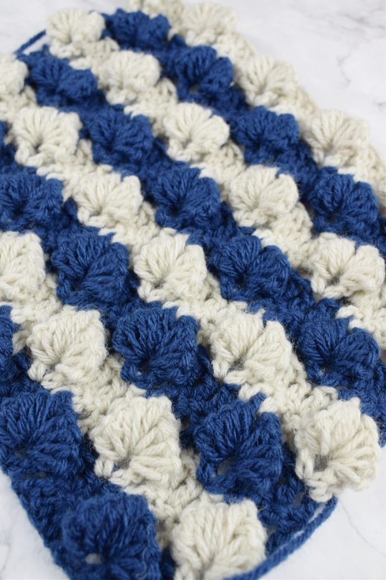 Crochet 3D leaf stitch