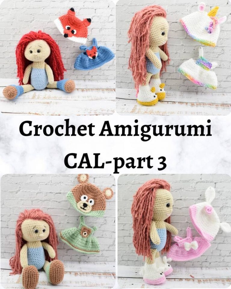 Amigurumi crochet doll CAL-crochet along-Part 3