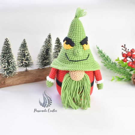 Christmas Cochet Grinch Gnome Pattern free