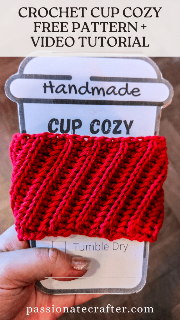 crochet spiral cup cozy free pattern