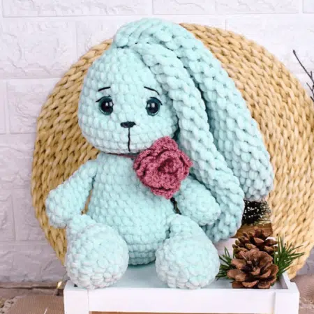 crochet bunny stuffy, amigurumi free pattern