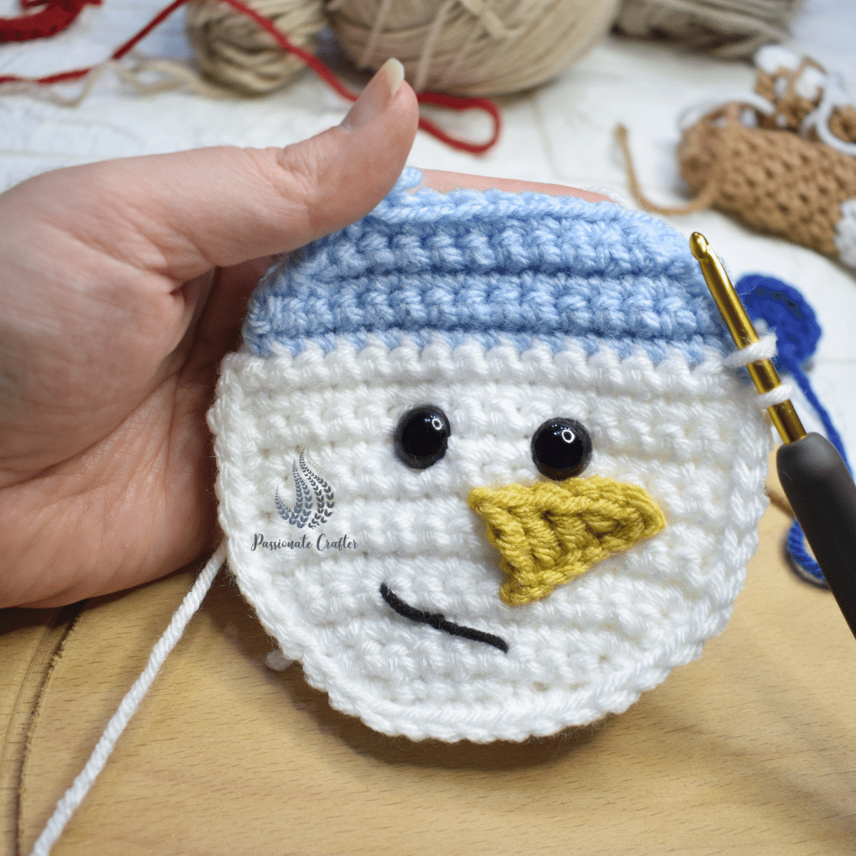 how to join two circles with a single crochet method