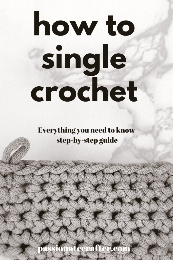 Step-by-step guide how to single crochet for beginners