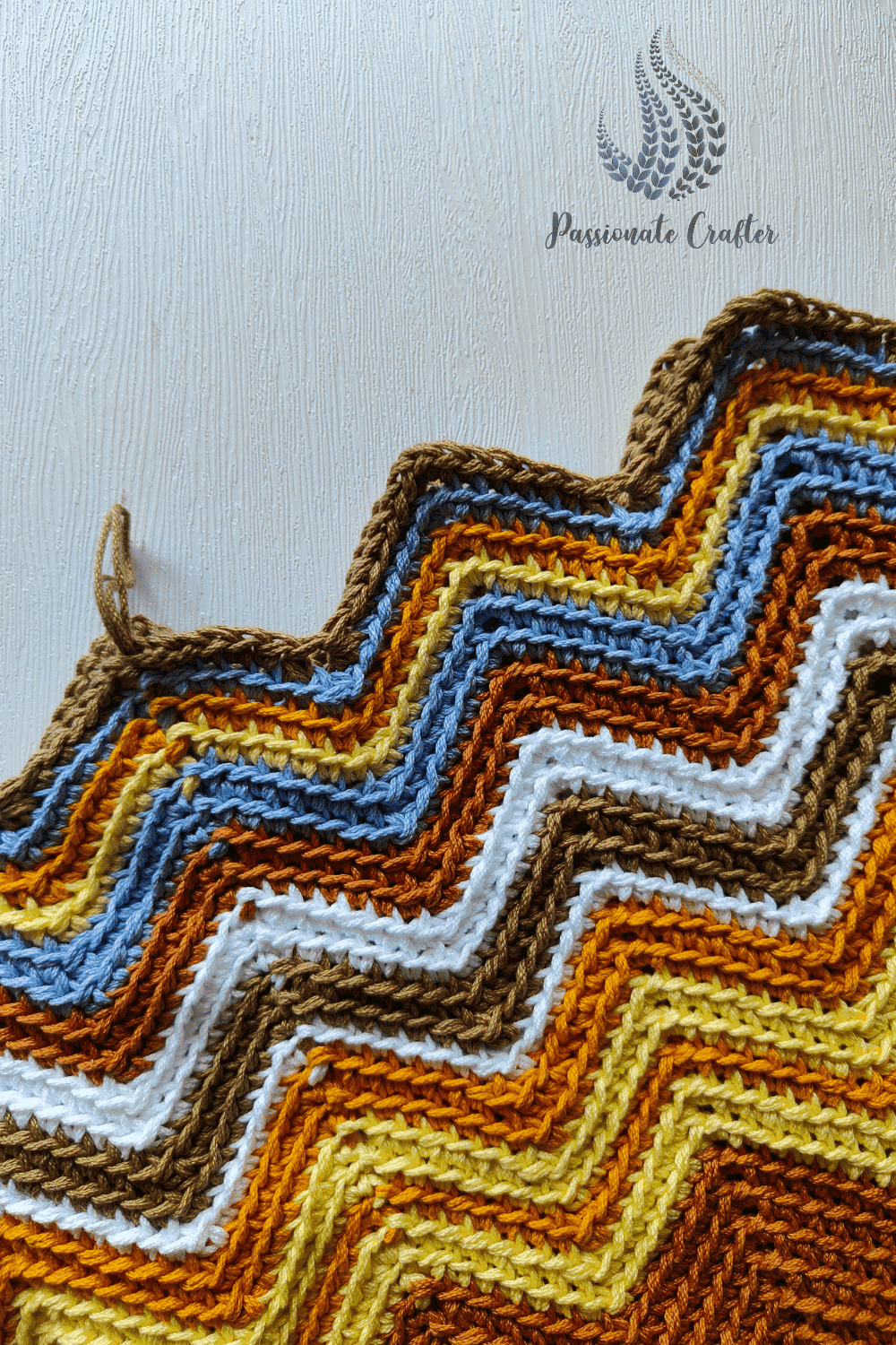 crochet zig zag chevron pattern