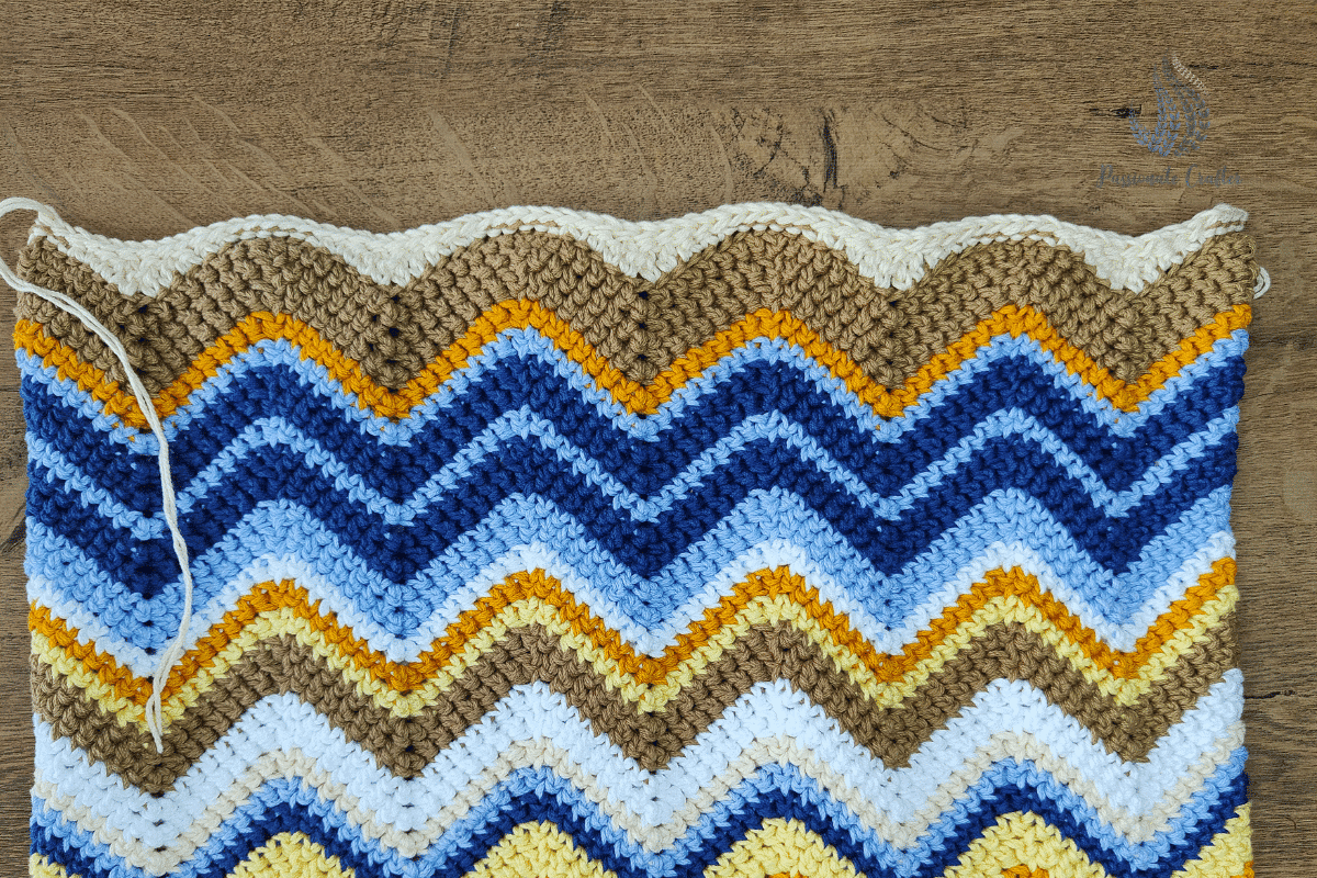 final look of a slip stitch joining method