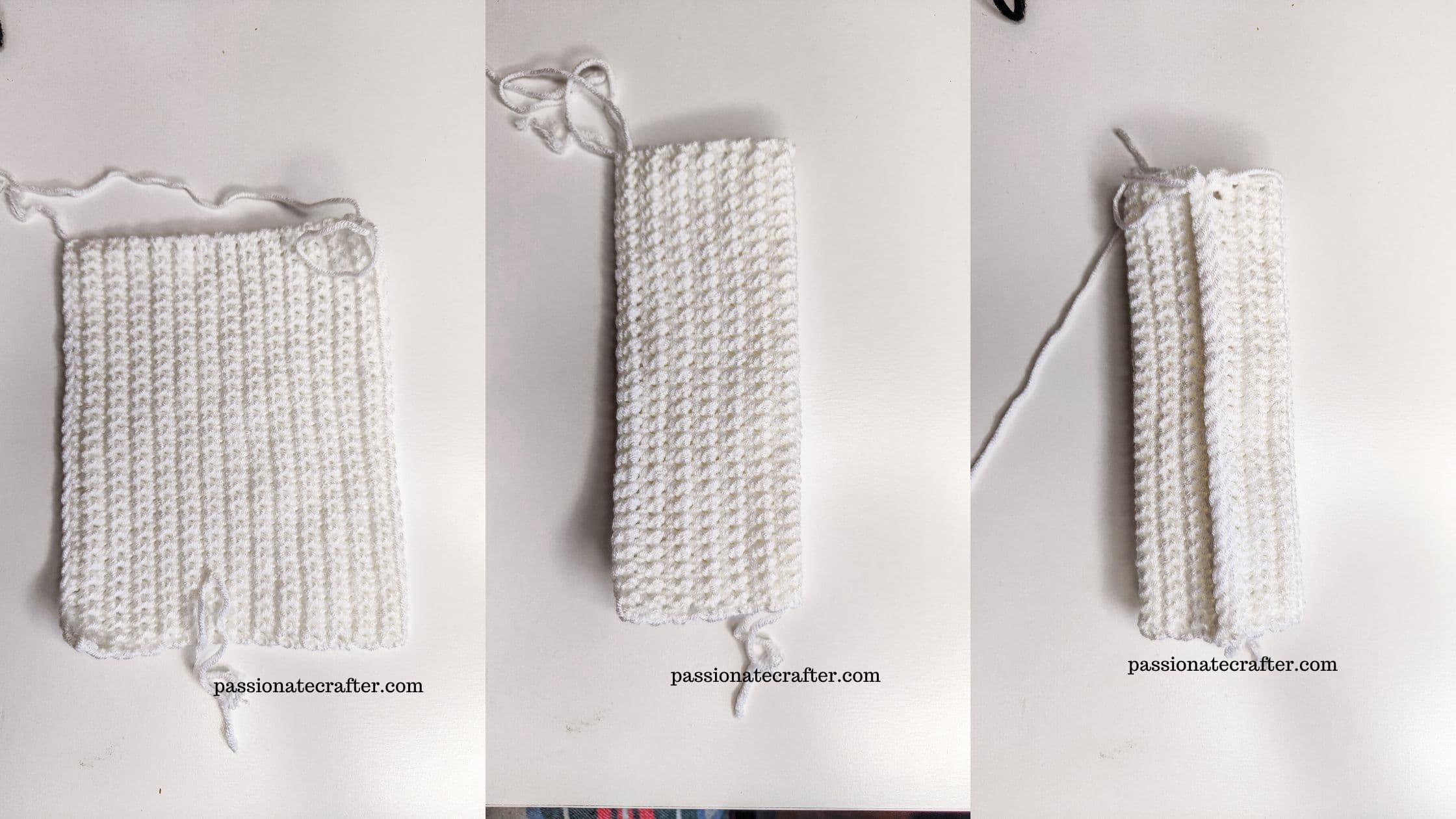 how to turn a rectangle into a tube in crochet