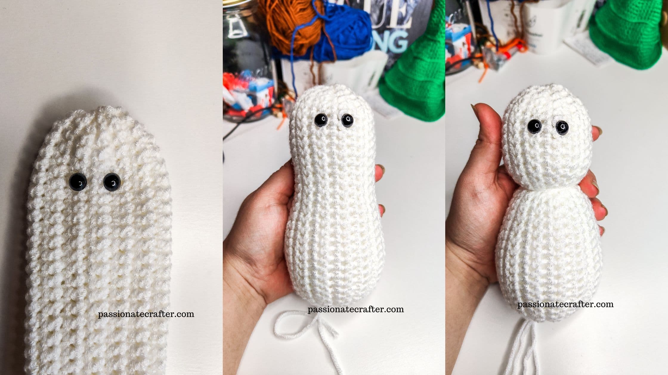 how to shape a snowman from a tube in crochet