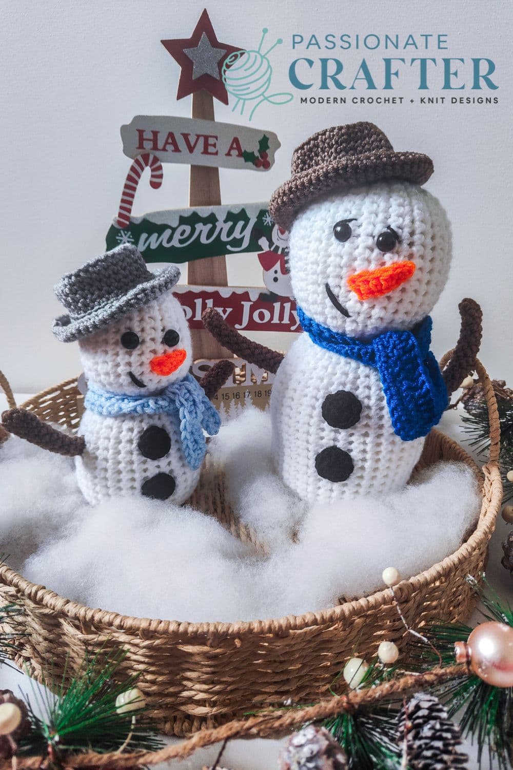 Crochet Snowman Amigurumi Free Pattern