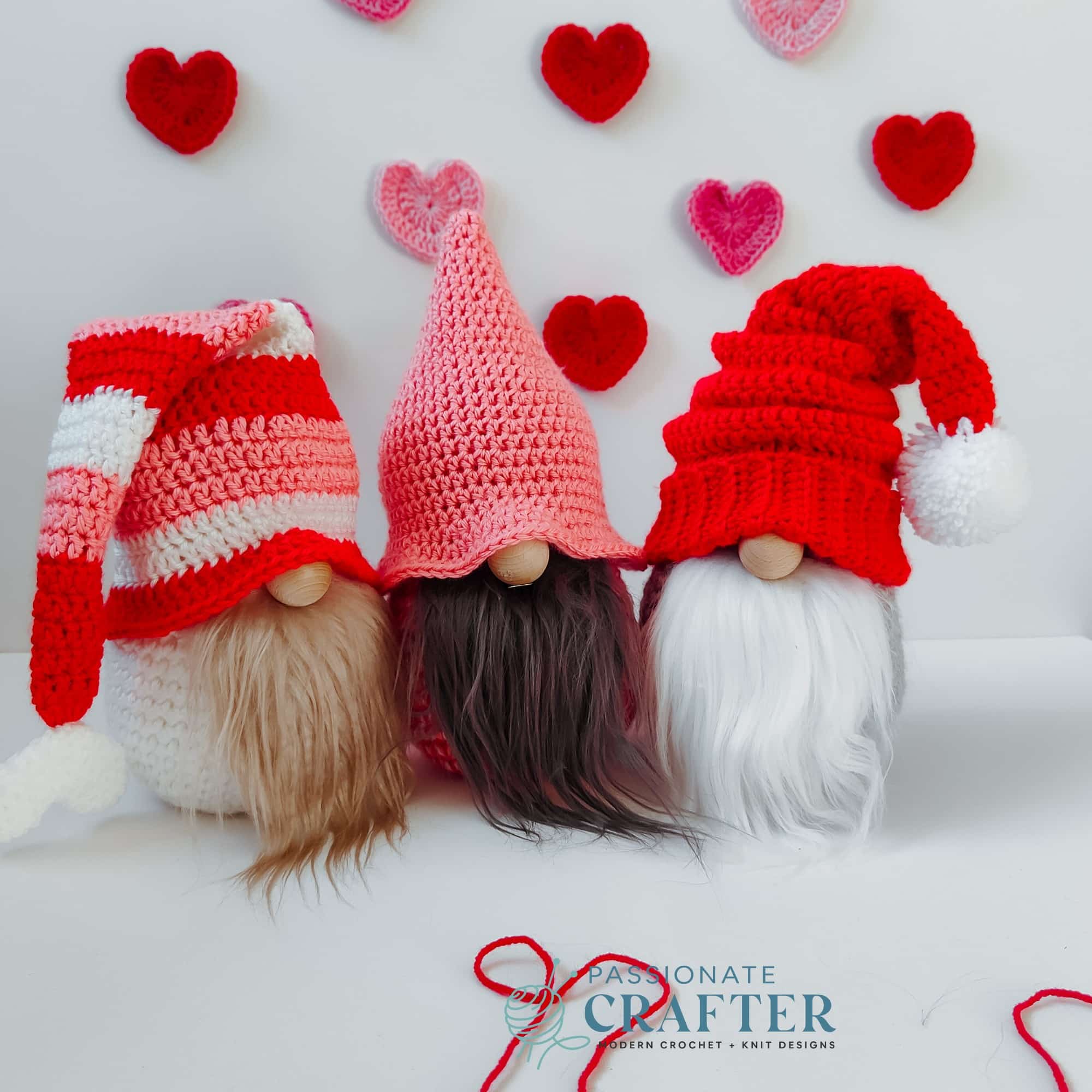 crochet gnome pattern for valentines days