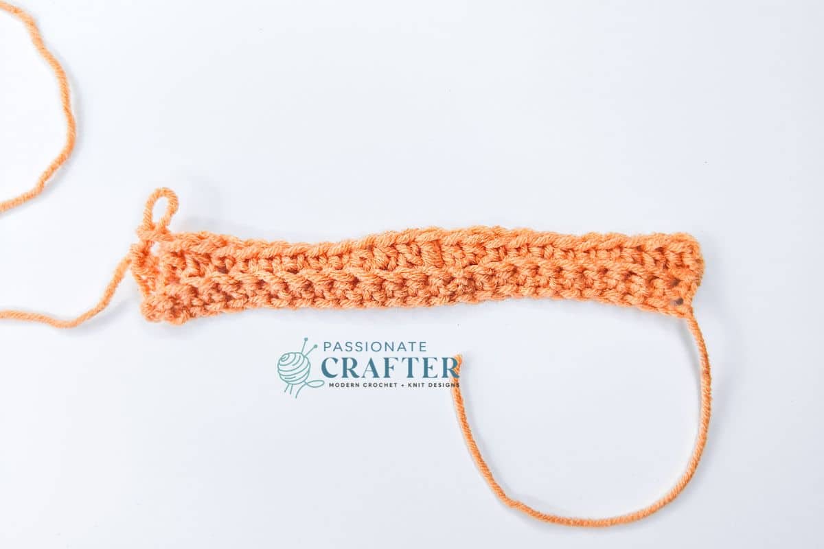 how to crochet second row of a wave stitch