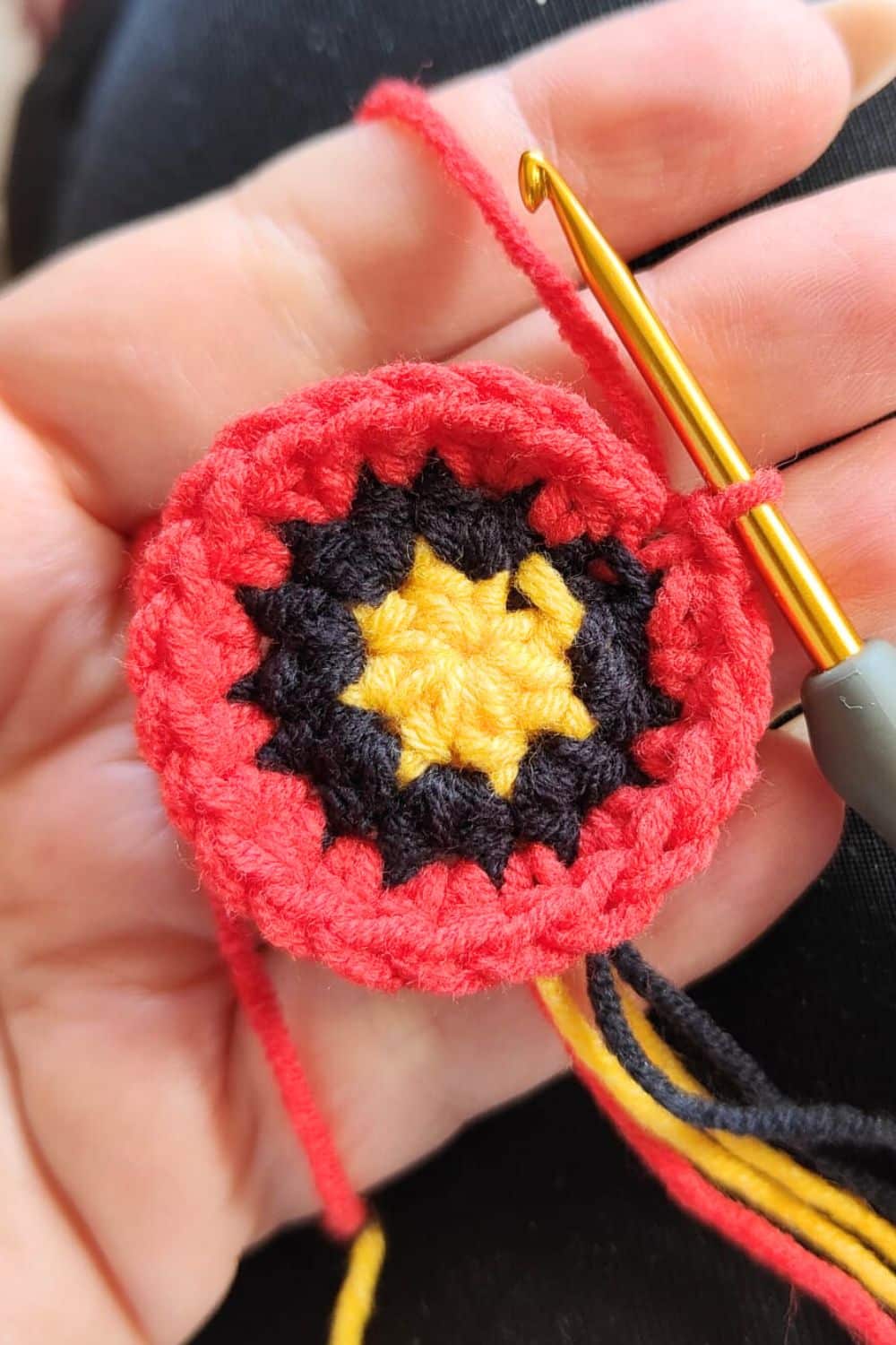 crochet poopy applique
