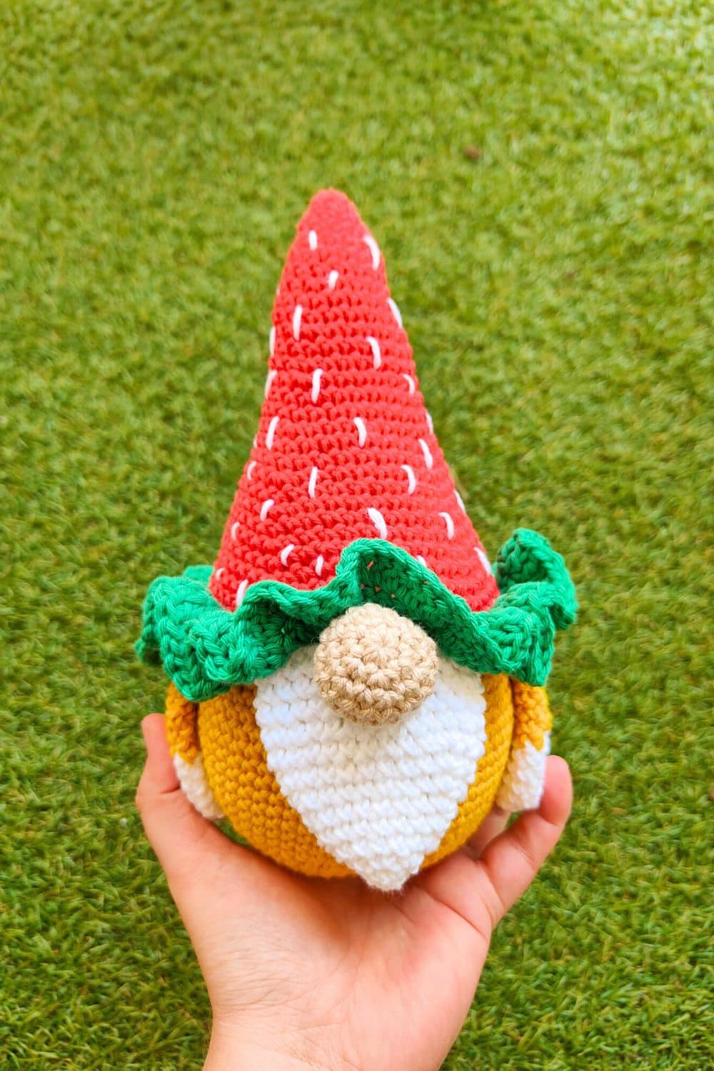 Crochet Strawberry Gnome Free Pattern