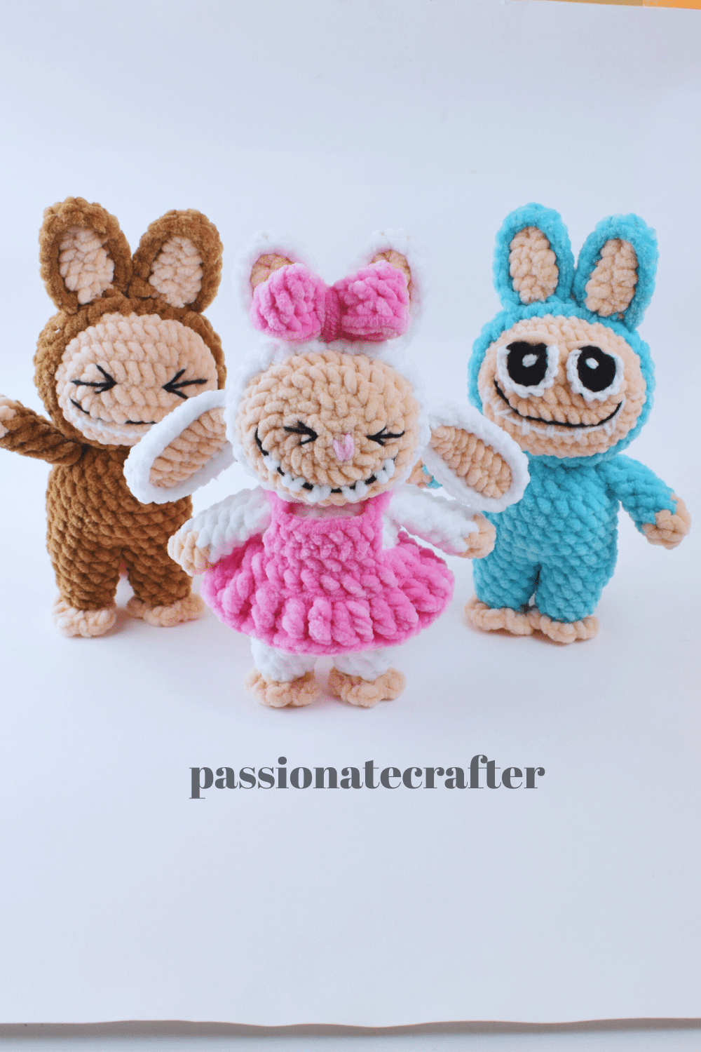 smiling bunny amigurumi free pattern