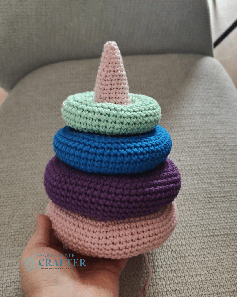 stacking toy with rings