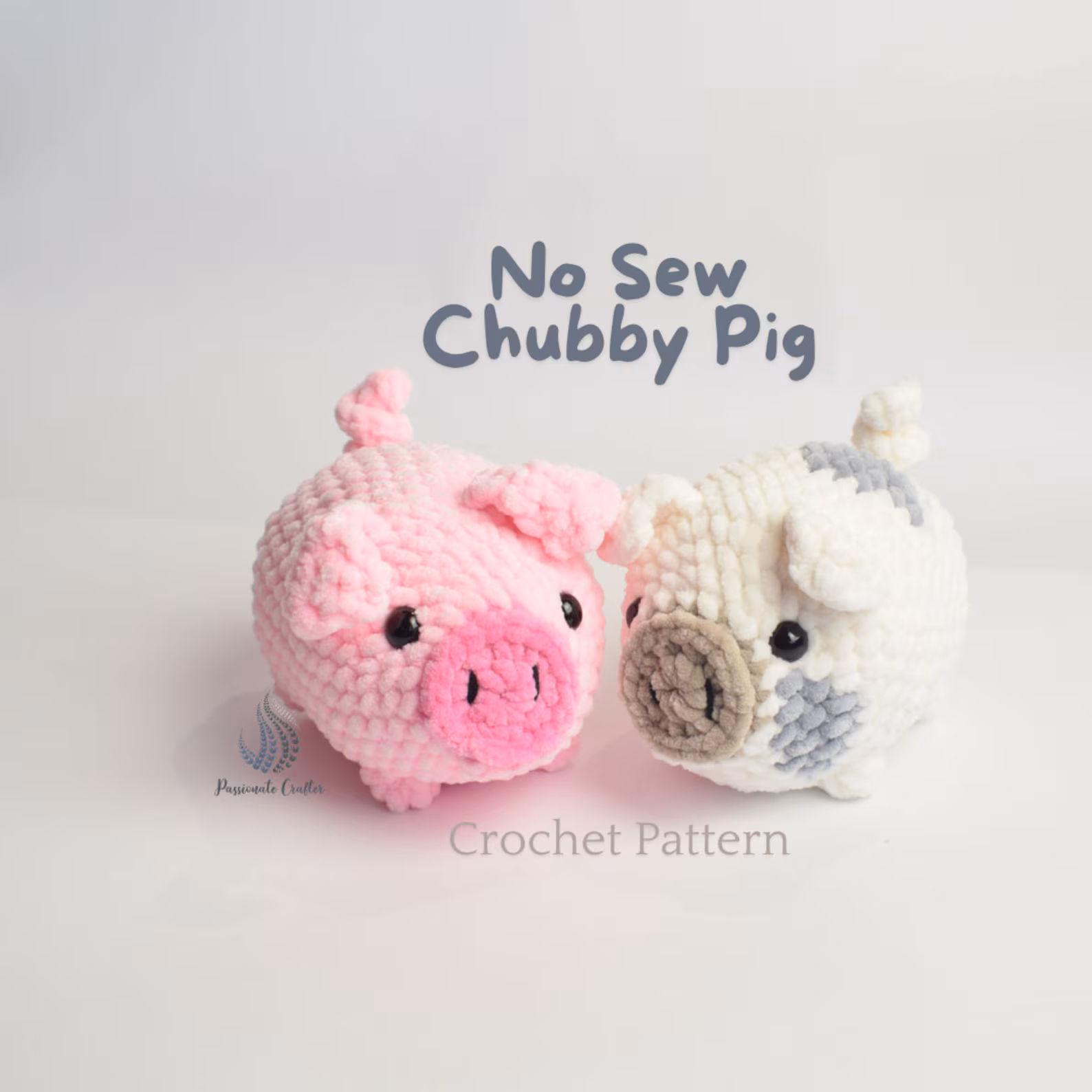 no sew chubby pig pattern