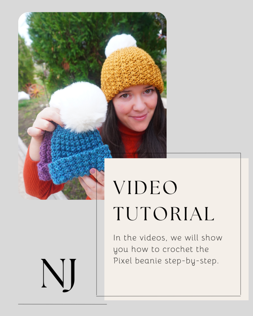 Easy crochet beanie video tutorial