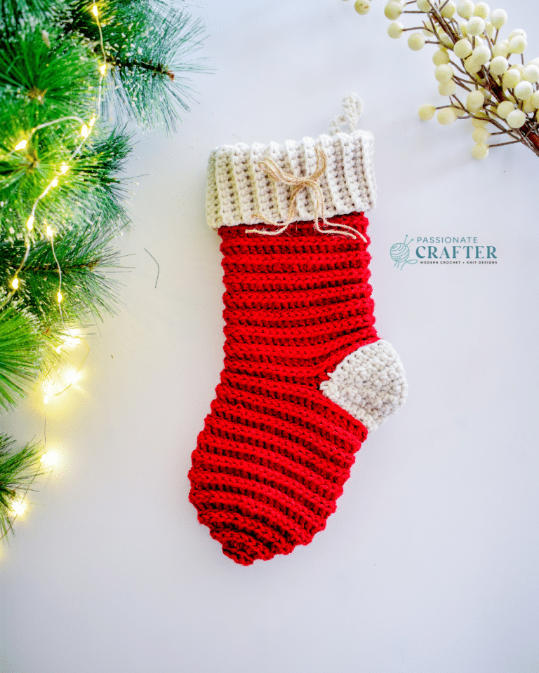 Crochet Christmas Stocking Free Pattern