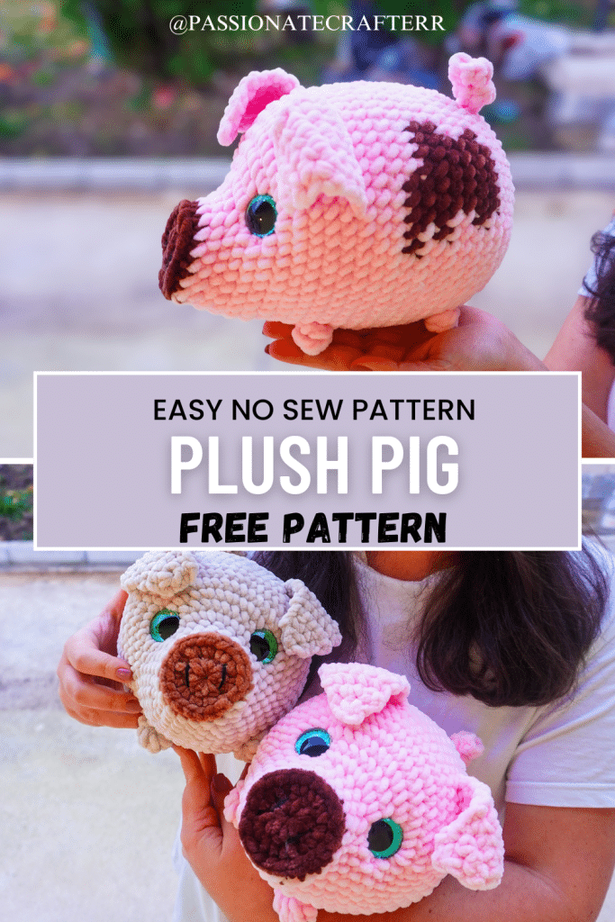 Free Crochet Plush pig pattern