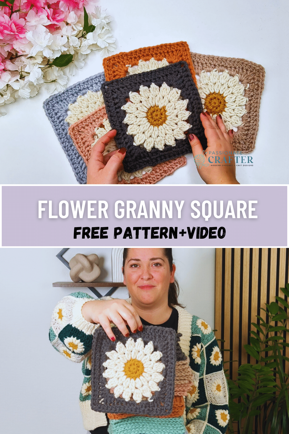 Crochet Daisy Granny Square