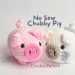 no-sew crochet pig amigurumi free pattern